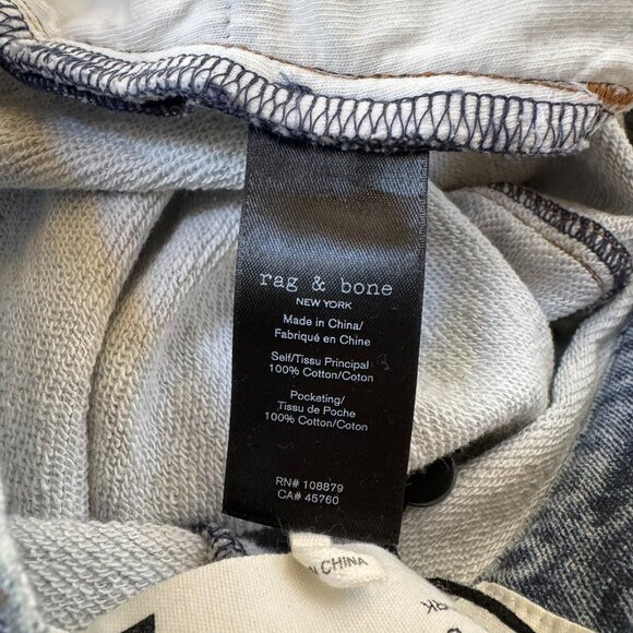 Rag & Bone Miramar Sofie Wide Leg Pant Sweatpant Jeans Kimber Blue 25 - Picture 8 of 12